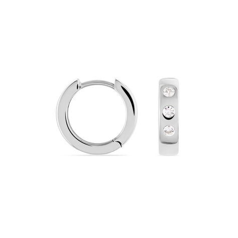 Damen Creolen Silber 925 Zirkonia - Creolen Damen | OROVIVO