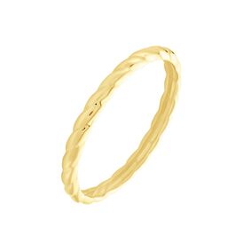 Damenring Gold 375 gedreht Croissant - Ringe Damen | OROVIVO