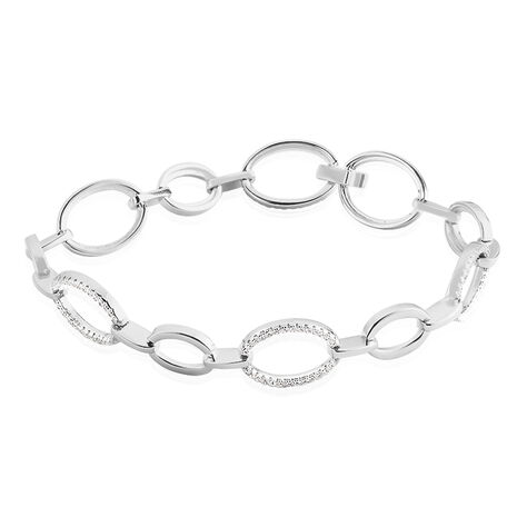 Damen Gliederarmband Silber 925 Zirkonia   - Gliederarmbänder Damen | OROVIVO