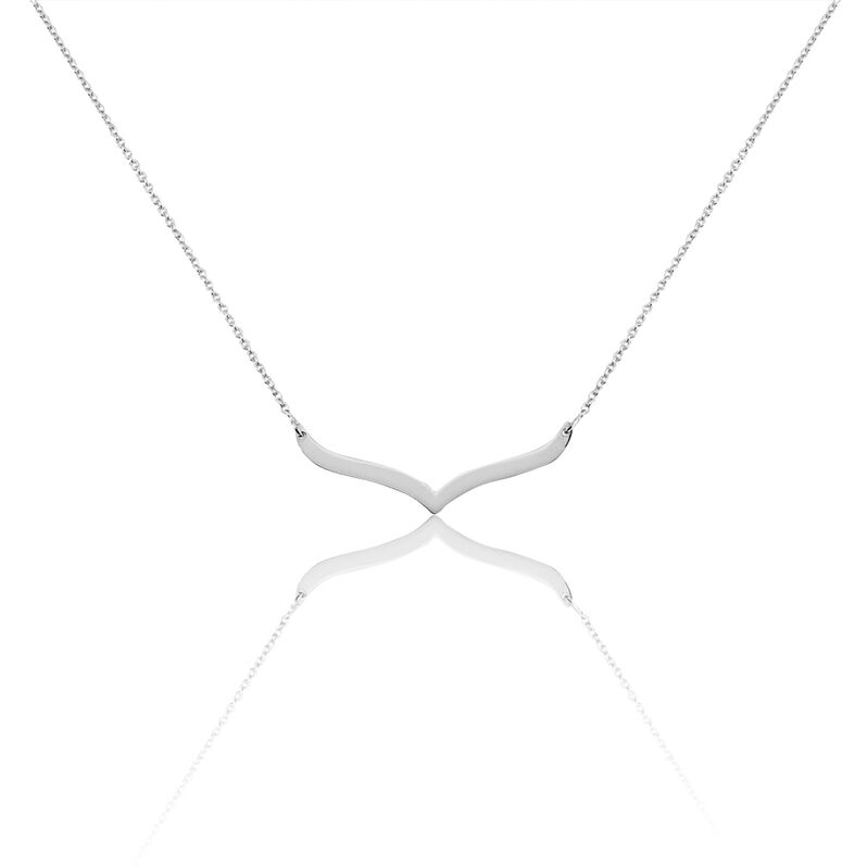 Collier Sarikaae Argent Blanc - Spannringe Damen | OROVIVO