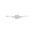 Illusion Damen Ring Weißgold 375 (9 Karat) Diamant Weiß 0,08 ct