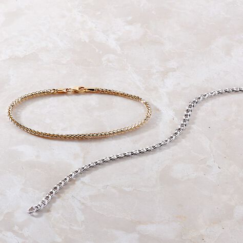 BELLE 2 Damen Armkette Gold Bicolor 585 (14 Karat) - Armketten Damen | OROVIVO