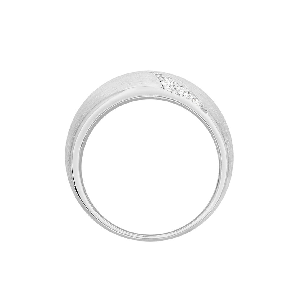 STANKA Damen Ring Silber 925 Zirkonia Wei&szlig; B 15 mm
