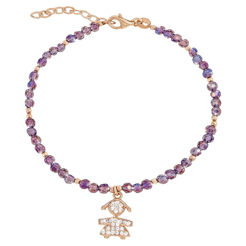 Bracciale miss in argento dorato zirconi e cristalli - Spannringe Damen | OROVIVO