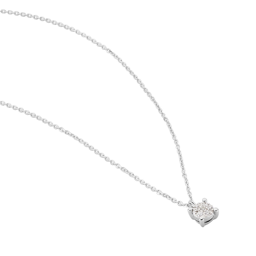 Damen Collier Weißgold 375 Diamant 0,07ct Kate - Halsketten Damen | OROVIVO