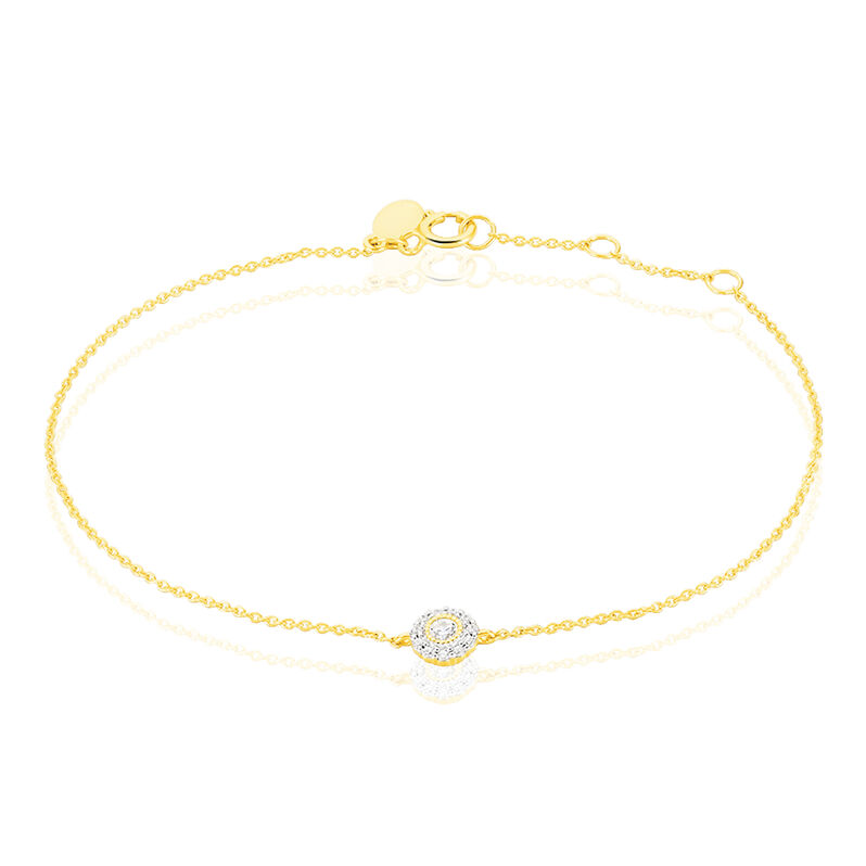 Bracelet Adelisa Or Jaune Diamant - Spannringe Damen | OROVIVO