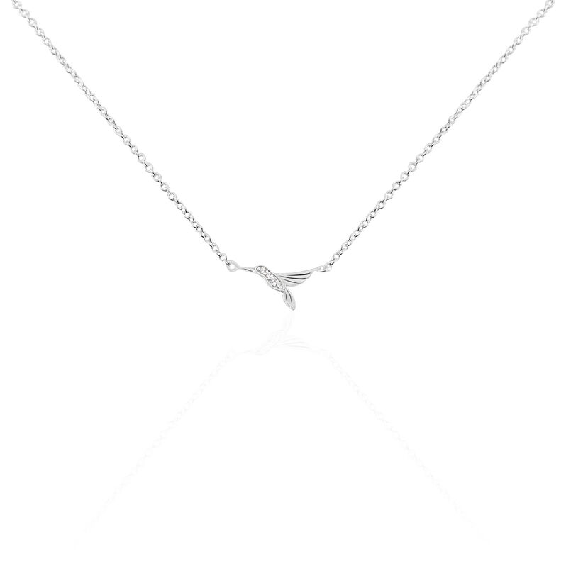 Collier Irysa Argent Blanc Oxyde De Zirconium - Spannringe Damen | OROVIVO