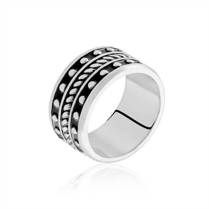 Bague Alban Argent Blanc - Spannringe Herren | OROVIVO
