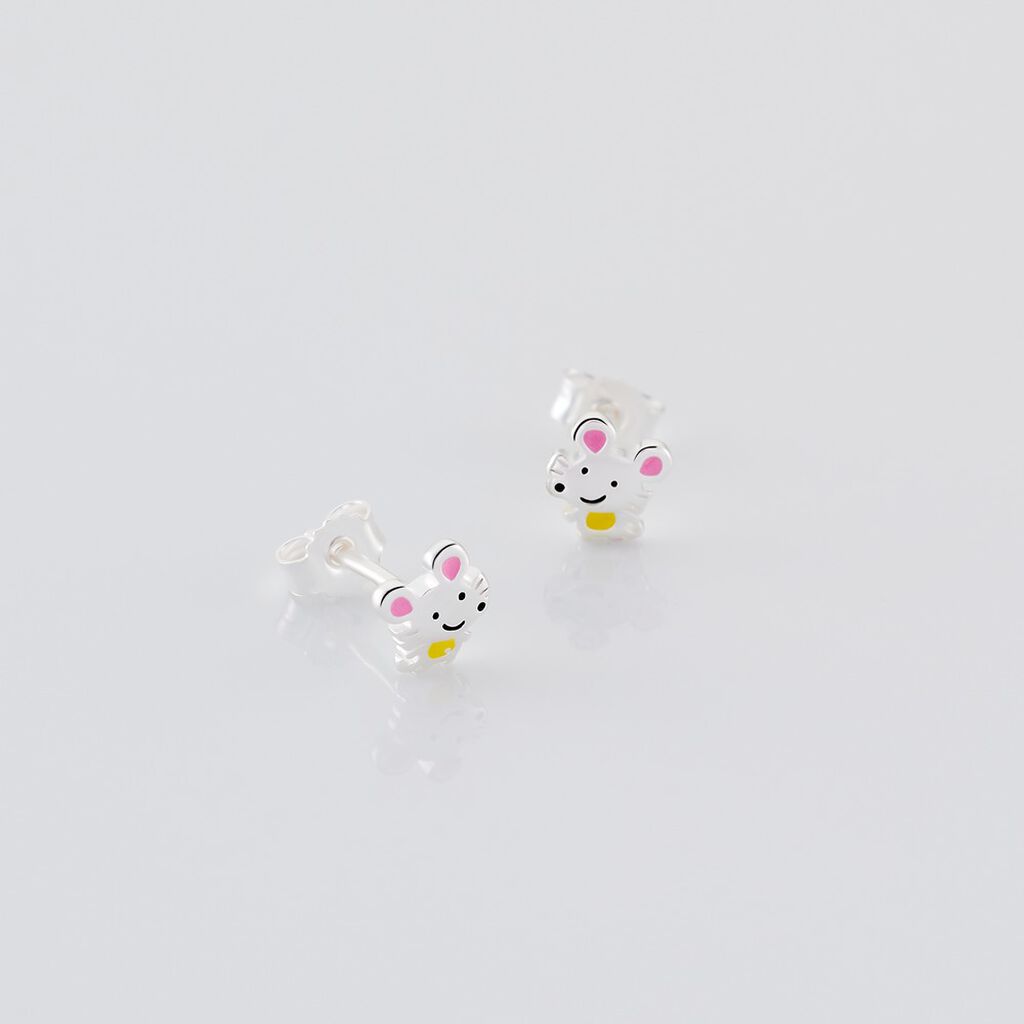 Kinder Ohrstecker Silber 925 Maus Xyla  - Ohrstecker Kinder | OROVIVO