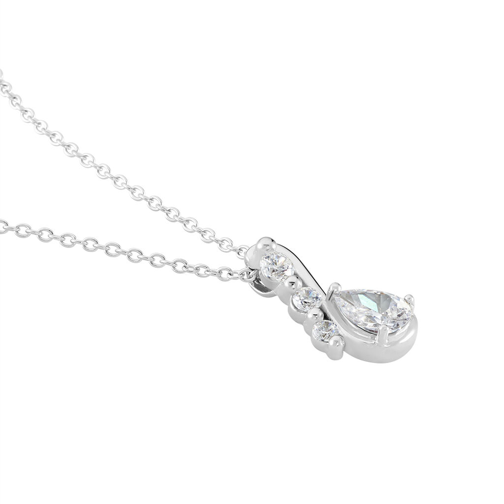Damen Collier Silber 925 Zirkonia 45cm - Halsketten Damen | OROVIVO