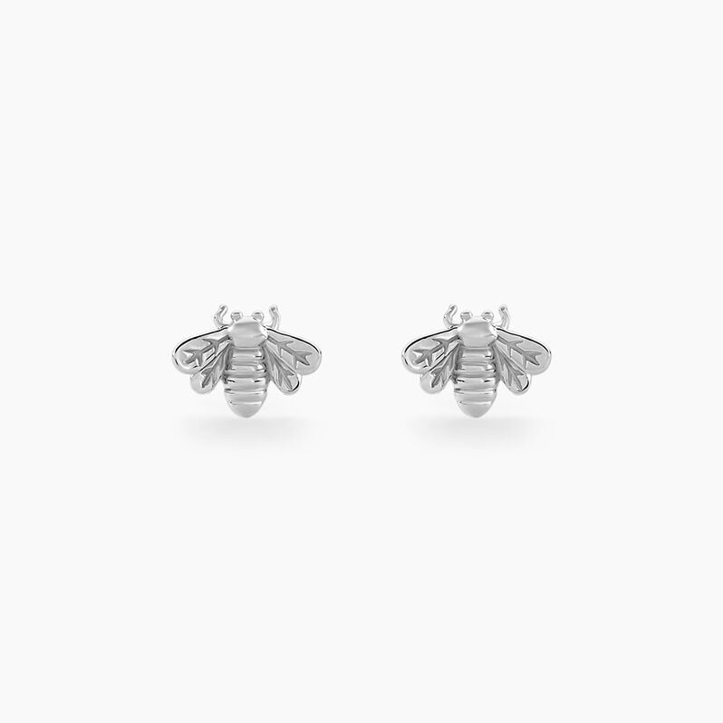 Boucles D'oreilles Puces Lyo Argent Weiss - Spannringe Damen | OROVIVO
