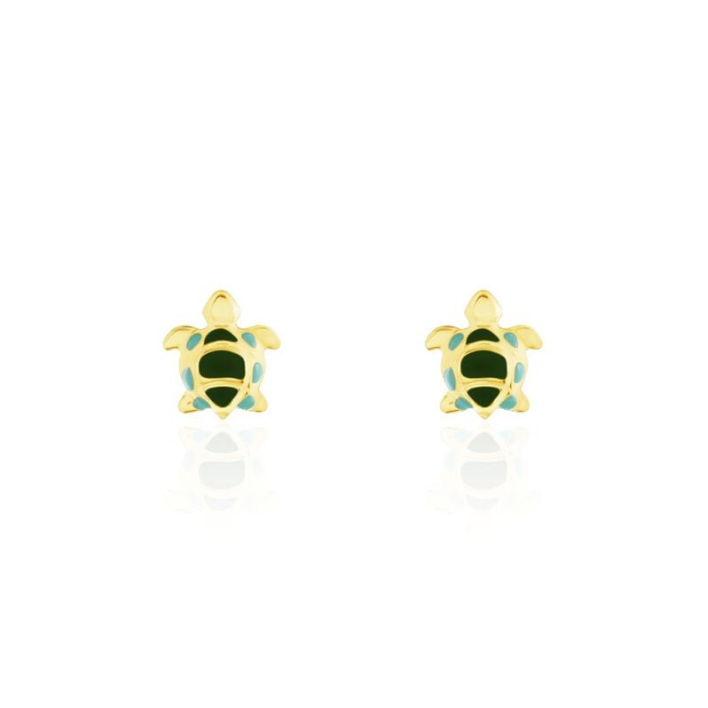Kinder Ohrstecker Gold 375 (9 Karat) Schildkröte - Ohrstecker Kinder | OROVIVO