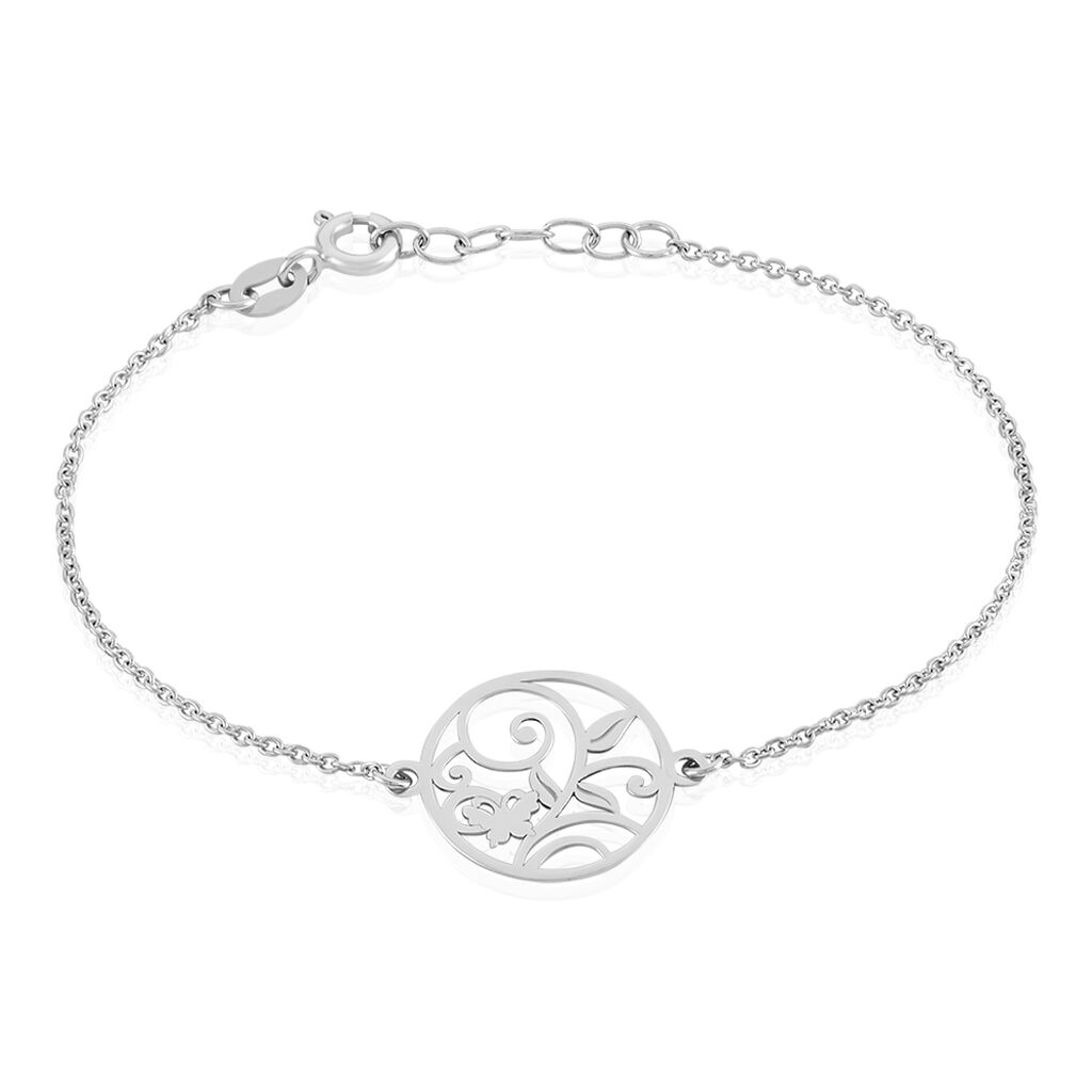 HITA Damen Armband Silber 925 Blatt, Armband ohne Stein