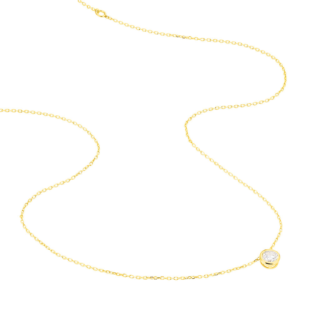 Damen Collier Gold 375 Zirkonia - Halsketten Damen | OROVIVO