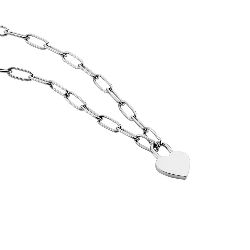 Damen Collier Edelstahl Ohne Stein Herz Rosalee 4,00mm - Halsketten Damen | OROVIVO