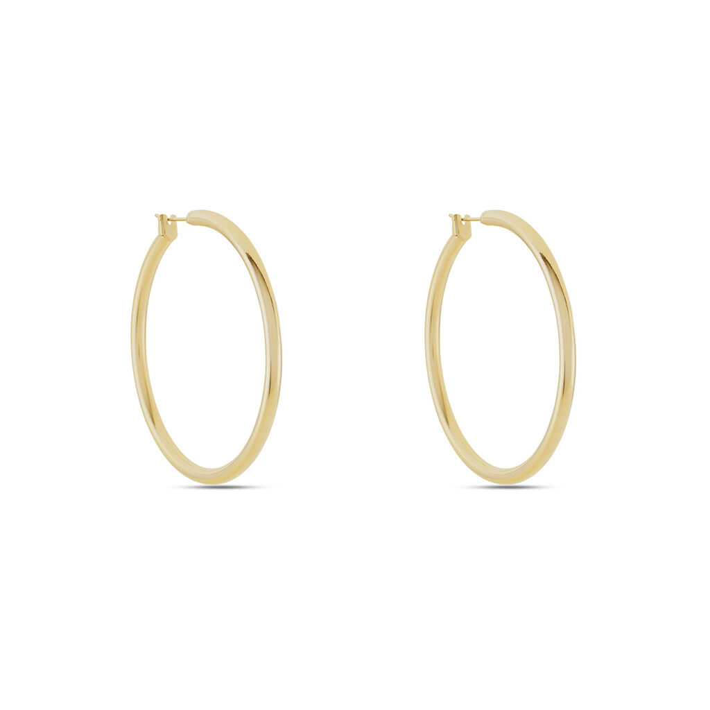 Damen Creolen Messing Gold plattiert - Creolen Damen | OROVIVO