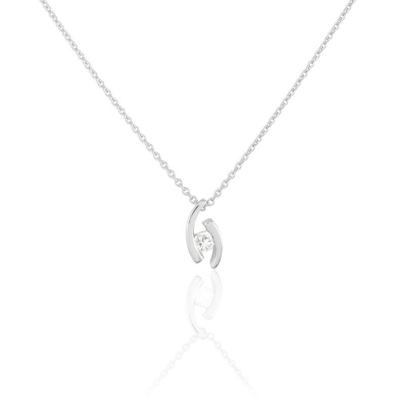Collier Vrille Or Blanc Diamant - Spannringe Damen | OROVIVO