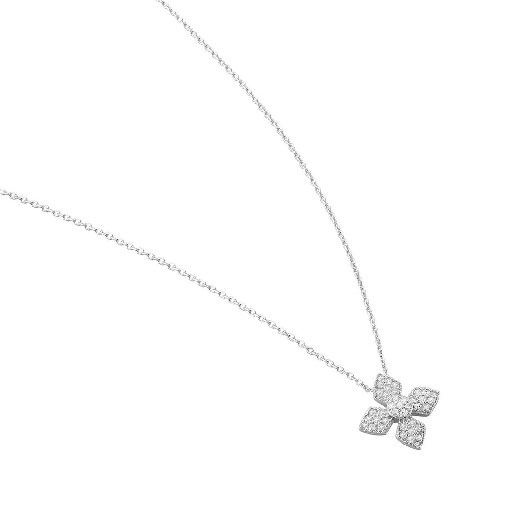 Collier Or Weiss Lilyana Et Diamant - Spannringe Damen | OROVIVO