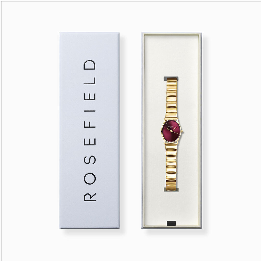 Montre Rosefield Oval Bordeaux