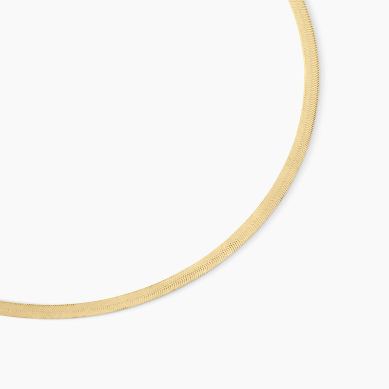 Collier Ivria Maille Heringbone Or Jaune - Spannringe Damen | OROVIVO