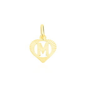 Anhänger Gold 375 Buchstabe M Herz - Herzanhänger Damen | OROVIVO