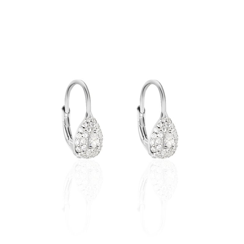Damen Ohrhänger Silber 925 Zirkonia  - Ohrhänger Damen | OROVIVO
