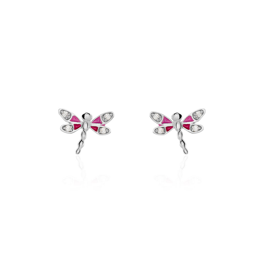 Kinder Ohrstecker Silber 925 Zirkonia Libelle - Ohrstecker Kinder | OROVIVO