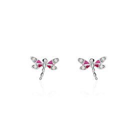 Kinder Ohrstecker Silber 925 Zirkonia Libelle - Ohrstecker Kinder | OROVIVO