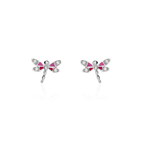 Kinder Ohrstecker Silber 925 Zirkonia Libelle - Ohrstecker Kinder | OROVIVO