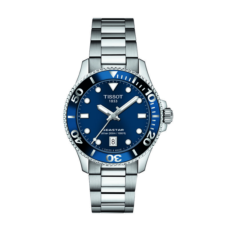 TISSOT Unisexuhr Tissot Seastar 100 T1202101104100 Quarz - Armbanduhren Unisex | OROVIVO