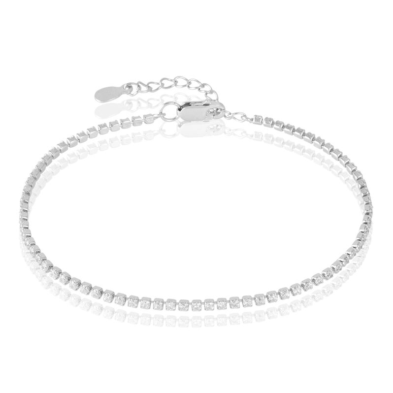 ANTHIA 1 Damen Armband Silber 925 Zirkonia Wei&szlig; - Armb&auml;nder Damen | OROVIVO