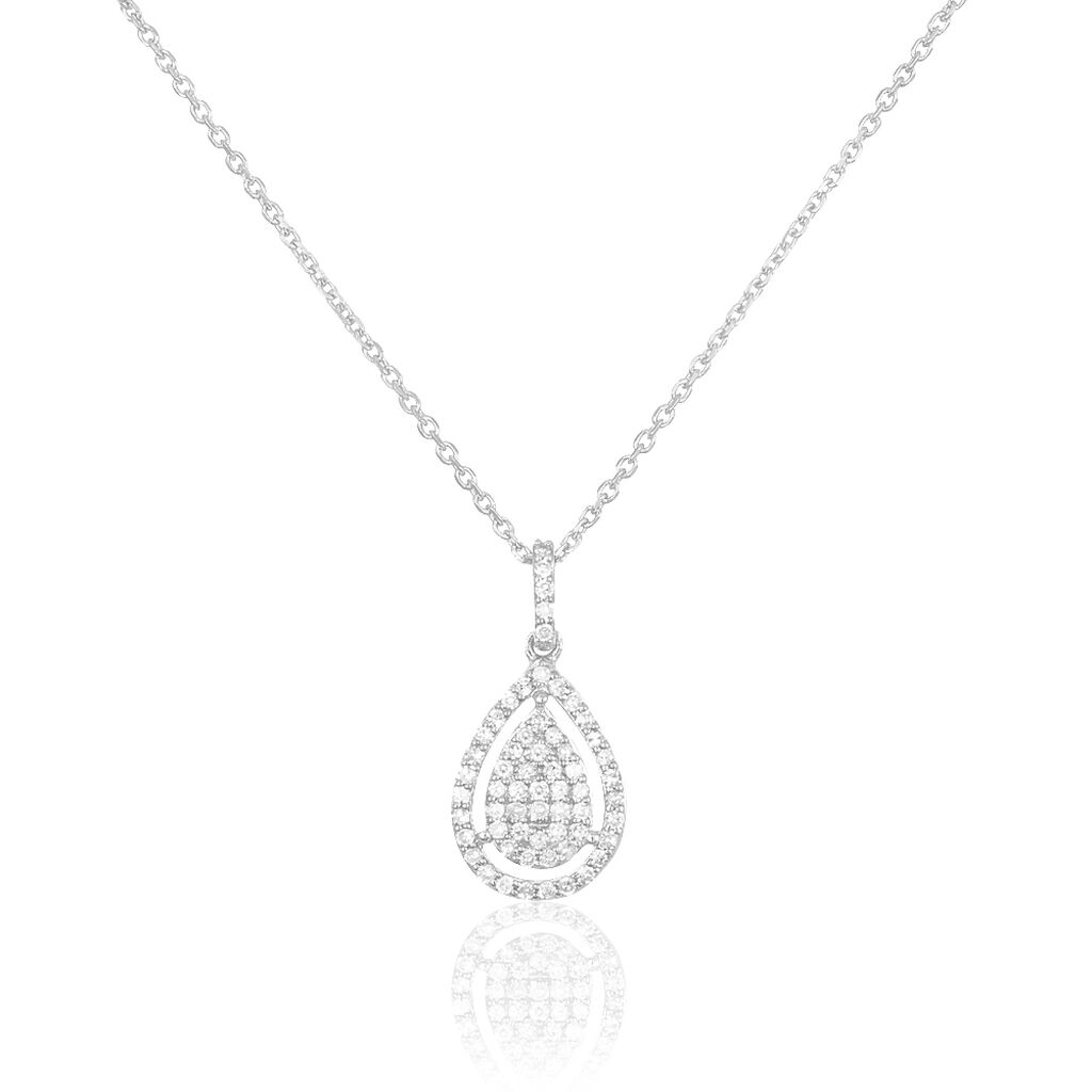 Collier Izia Or Blanc Diamant - Spannringe Damen | OROVIVO