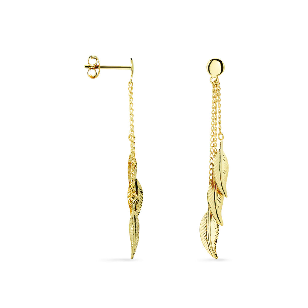 Boucles D'oreilles Or Jaune  - Spannringe Damen | OROVIVO