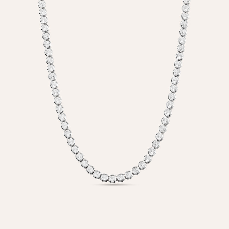 Collana Tennis Romantic Shine Metallo Cristallo - Spannringe Damen | OROVIVO