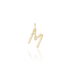 Anh&auml;nger Gold 375 Zirkonia Buchstabe M