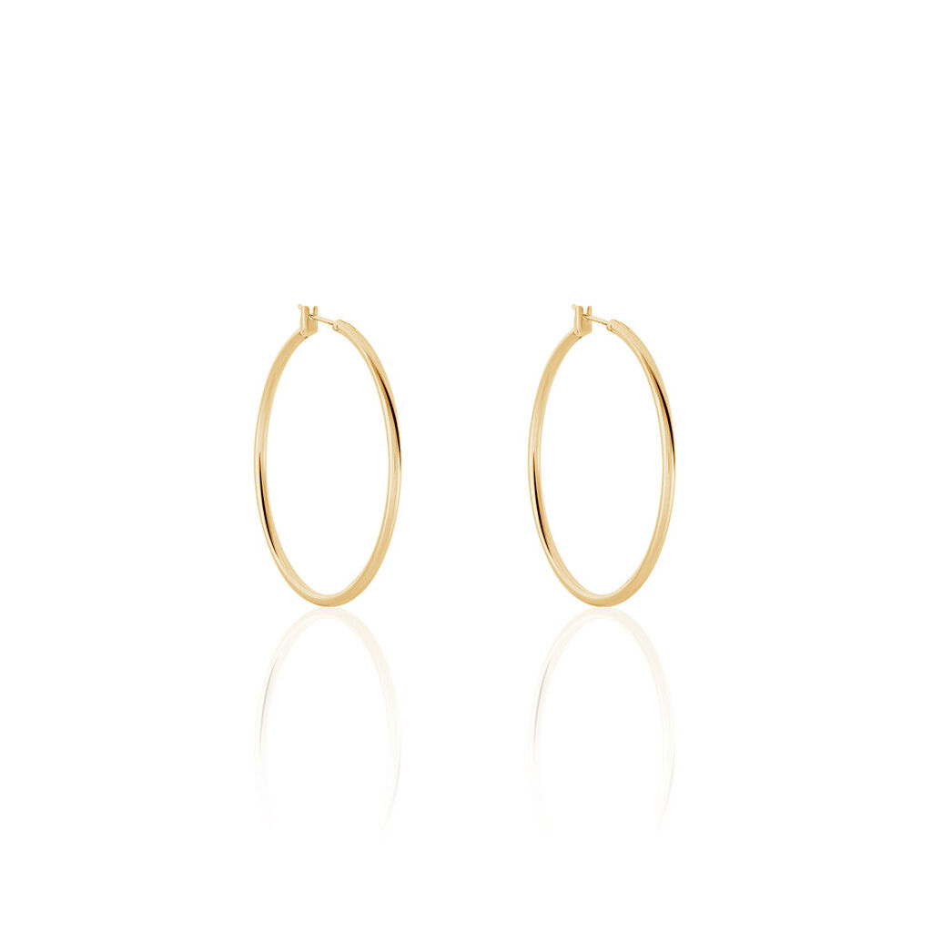 ADA LISSE 4 Damen Creolen Vergoldet B 2 mm