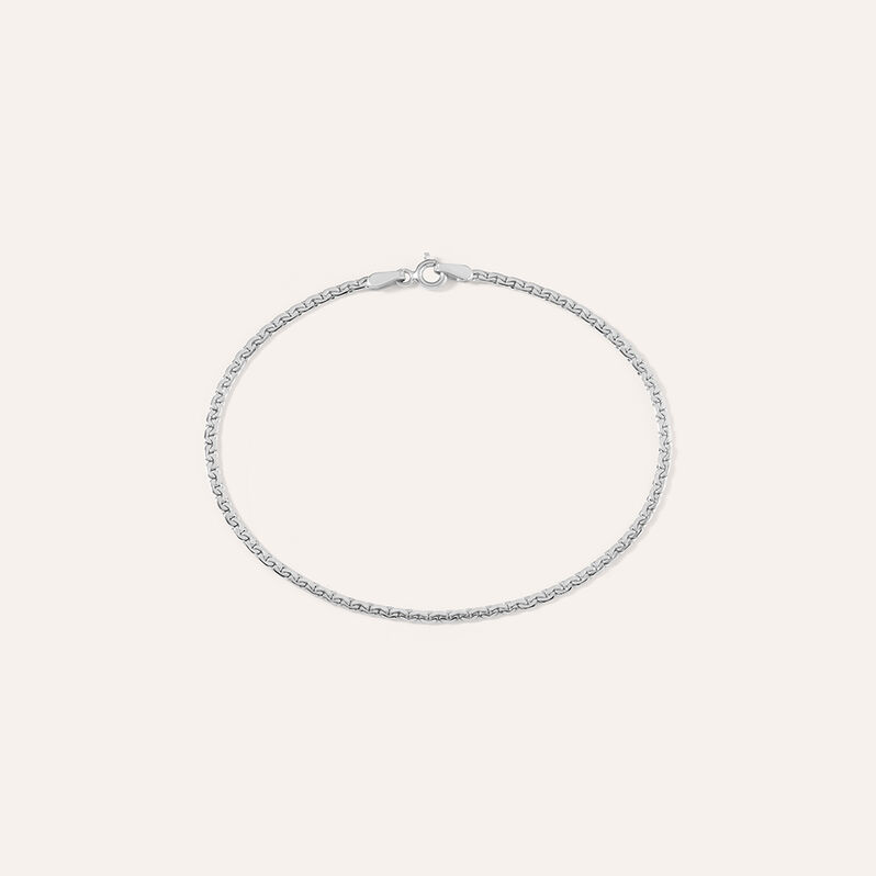 Bracciale Catena Colette Oro Bianco - Spannringe Damen | OROVIVO