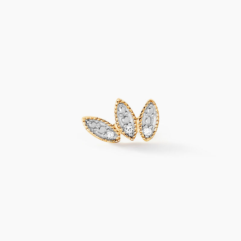Piercing Piroska Or Jaune Diamant - Spannringe Damen | OROVIVO