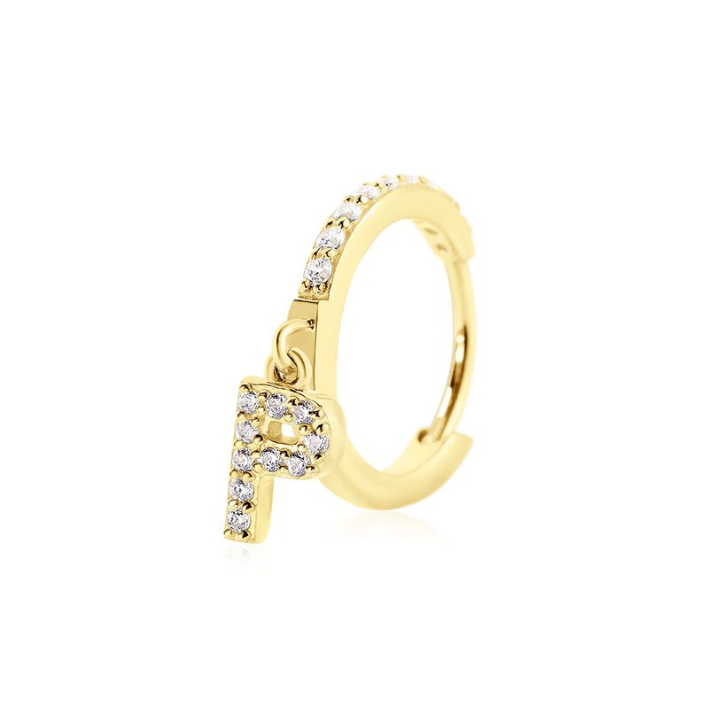 Créoles Léria Or Jaune Oxyde De Zirconium - Spannringe Damen | OROVIVO