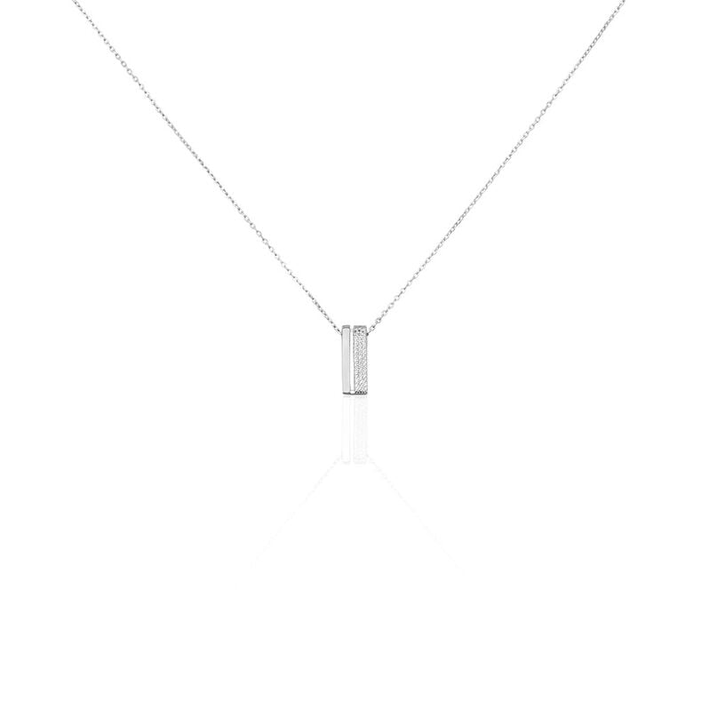 ROSSANA Damen Collier Silber 925 Zirkonia Wei&szlig; Balken - Halsketten Damen | OROVIVO