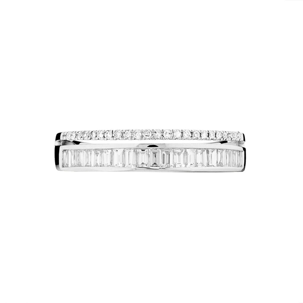 Bague Collection 1986 Or Blanc Diamant - Spannringe Damen | OROVIVO