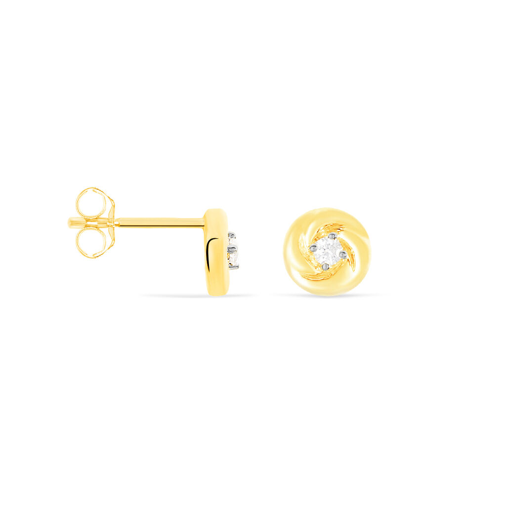 Boucles D'oreilles Or Jaune Ofealia - Spannringe Damen | OROVIVO