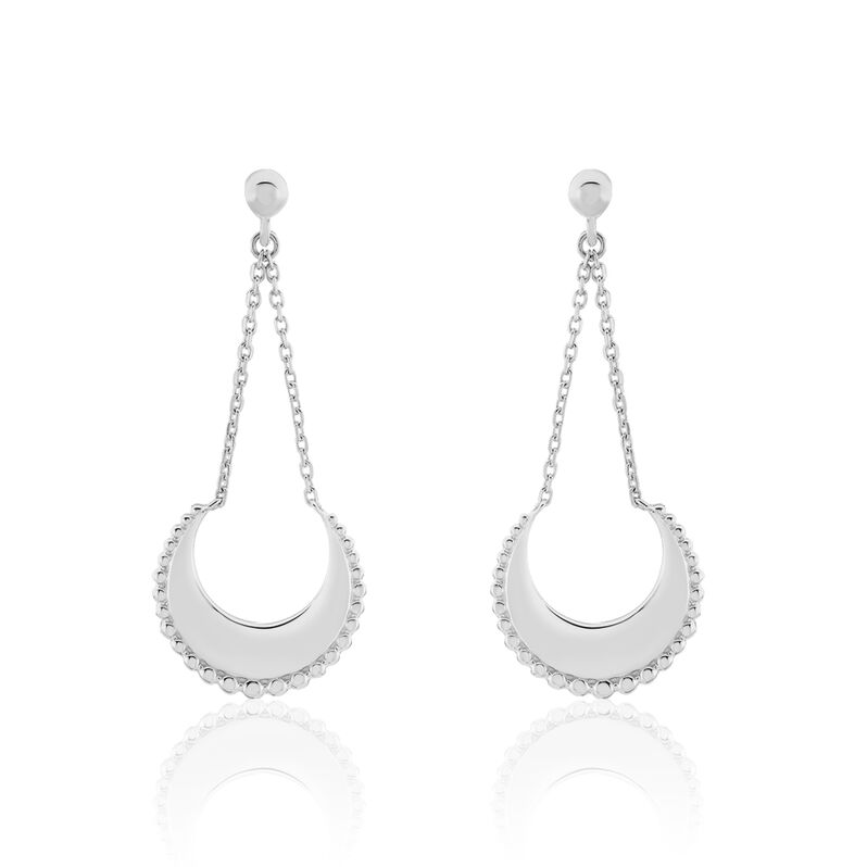Boucles D'oreilles Argent Rhodie Laubna - Spannringe Damen | OROVIVO