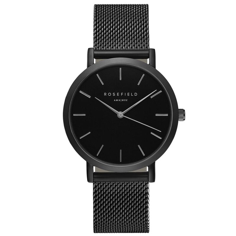 Montre Rosefield The Mercer Noir - Spannringe Damen | OROVIVO