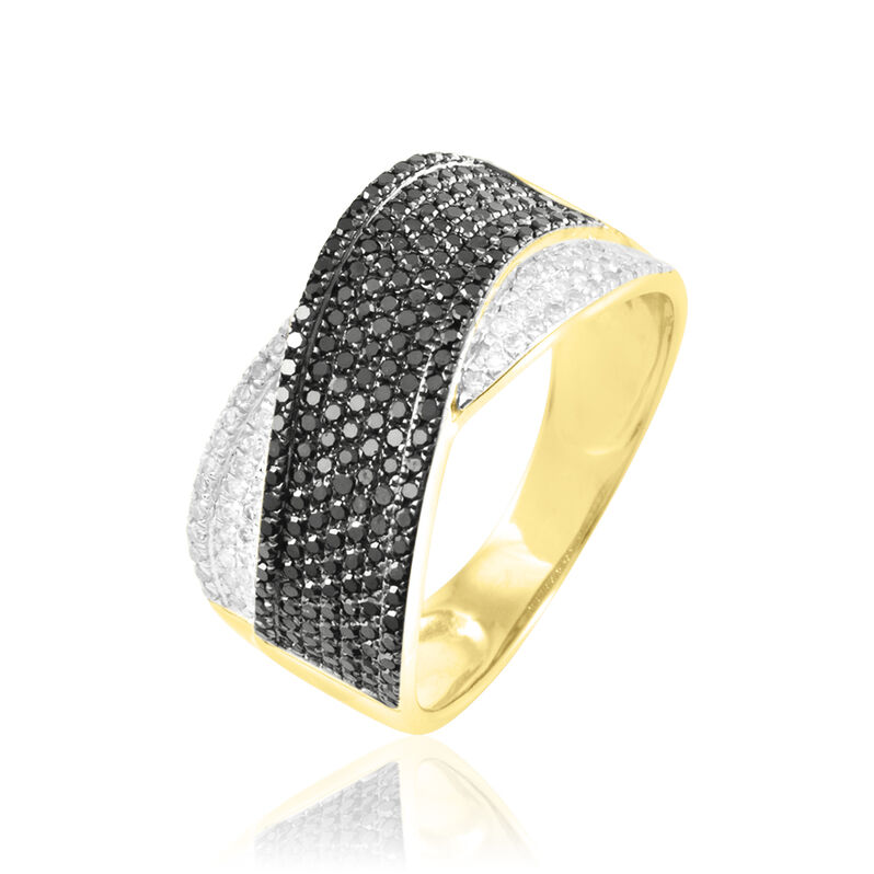 Bague Elyne Or Jaune Diamant - Spannringe Damen | OROVIVO