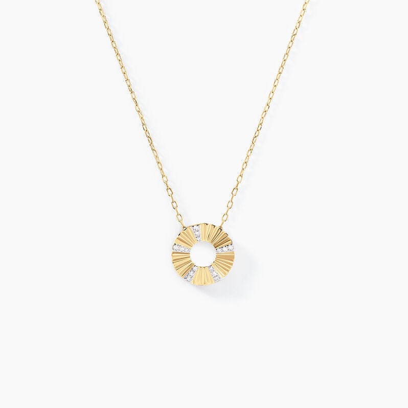 Collier Gwyneira Or Jaune Diamant - Spannringe Damen | OROVIVO