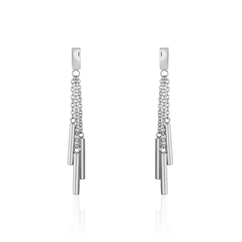 Damen Ohrstecker Lang Edelstahl  - Ohrringe Damen | OROVIVO