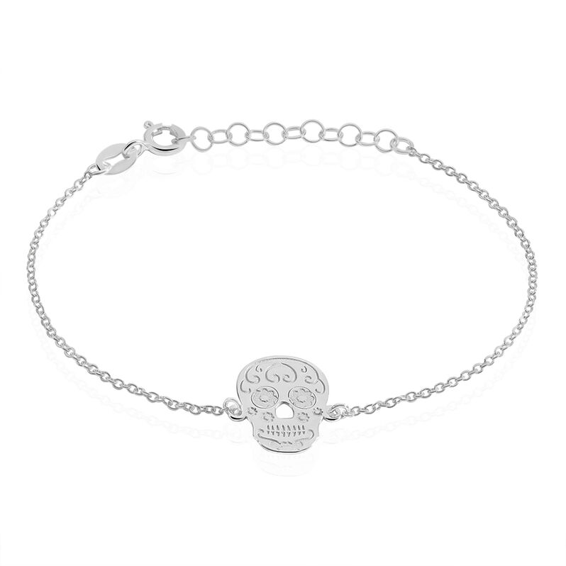 Bracelet Argent Luiza Forme Tete De Mort - Spannringe Damen | OROVIVO