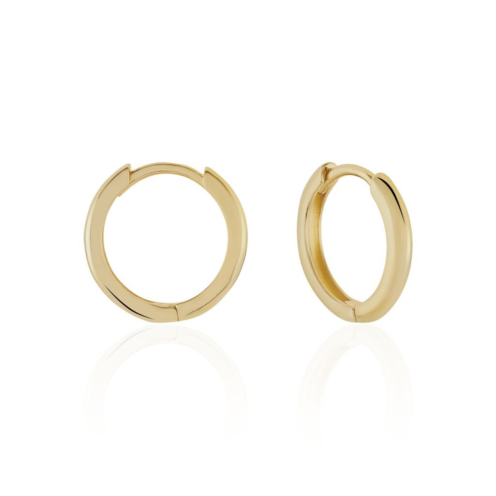 Damen Creolen Vergoldet, Creolen ohne Stein