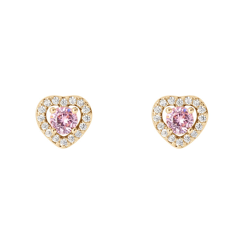 Orecchini Lobo Golden Dream Placcato Oro Giallo Cubic Zirconia - Spannringe Damen | OROVIVO